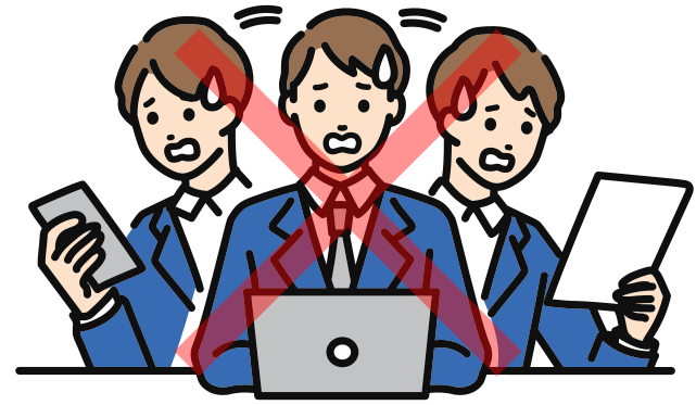 繁忙期に電話が取れない